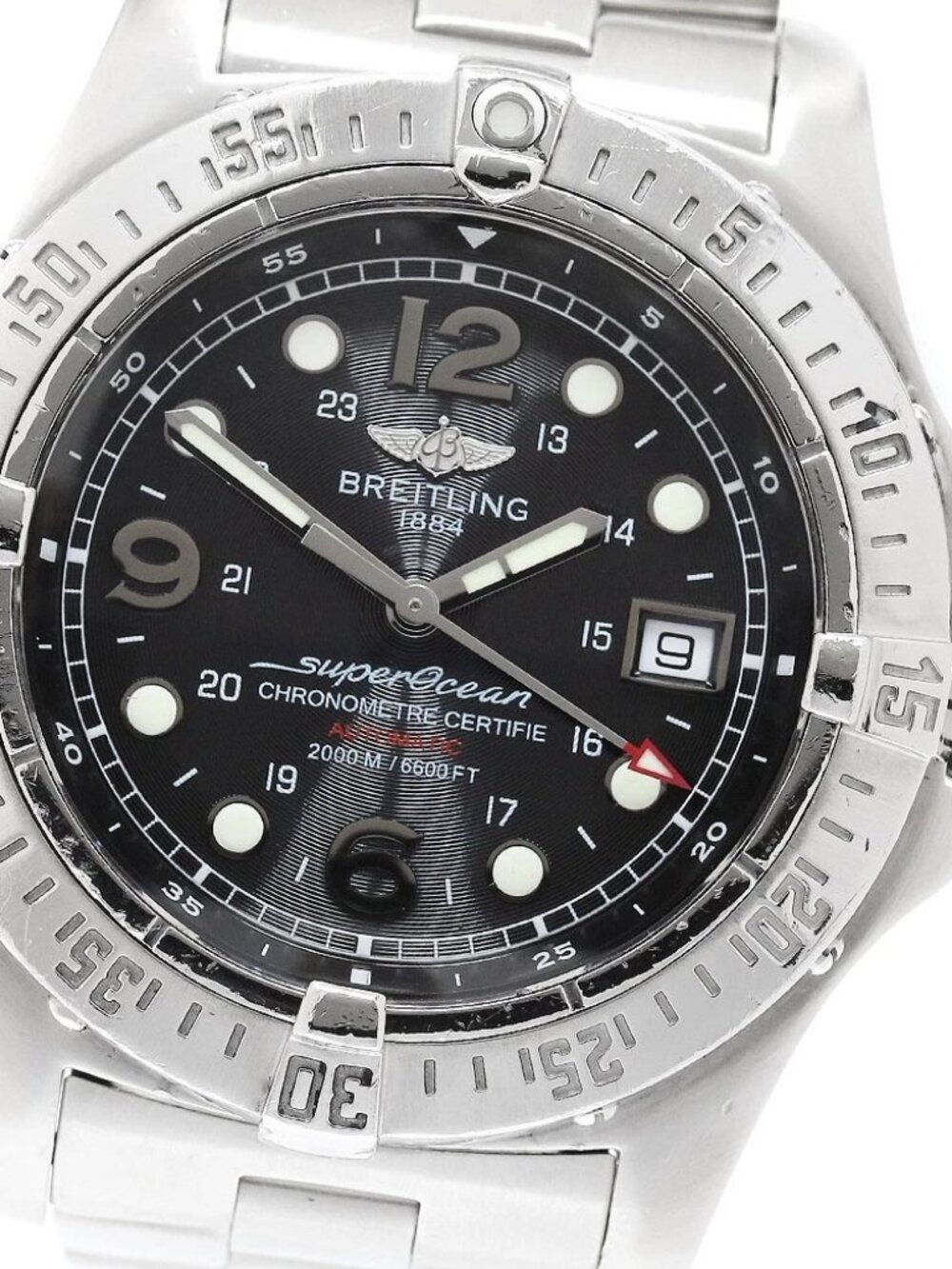 BREITLING Super Ocean Steel Fish A17390 black Dial Automatic Men's Watch_947315